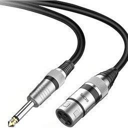 SeCro 6.35 mm Mono to XLR Female Microphone Cable For Guitar,Powered Speakers,Sound Consoles and Other Pro Devices (15 Meters)-picture-13