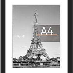 EasyGoods Photo Frame for Wall Decoration - Black, A4 Picture Frame, Display Pictures Frames, Wall Gallery Poster Frame, A4 Size Frame Set of 1-image-61