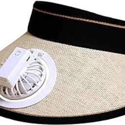 Fan Cooling Baseball Cap Summer USB Charging Fan Cap for Golf Outdoor Garden Beige-image-58