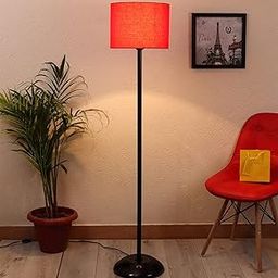 ANTIQUE NAUTICAL Red Drum Metal Floor lamp Living Room Bedroom and Office Room Floor LAMP-8