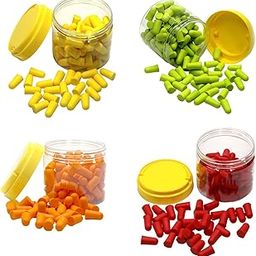 UJEAVETTE 50 Pair Ear Plugs for Sleeping Noise Reduction Foam Earplugs Yellow-image-39
