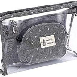 Okayji PVC & polyester Toiletry Bag (Set of 3) (Grey_Pouch_Purse_Bag)-image-94