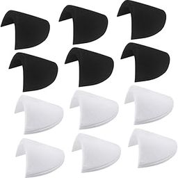40pcs Sponge Shoulder Pads for Women Washable Reusable Shoulder Enhancers for Suits and Jackets Black White for All Occasions-image-41