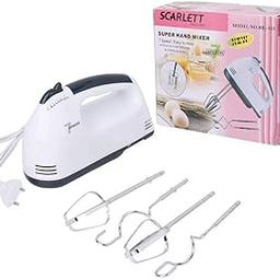 Scarlett Super Hand Mixer, 7 Speed Settings, 4 Attachments, White-picture-20