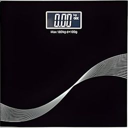 Modern Black Bathroom Scale: Sleek Digital Weight Scale with High Accuracy and Elegant Design—Stylish Black Glass Bathroom Weighing Scale for Home Use-13