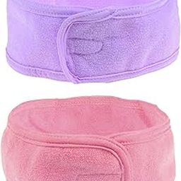 Adjustable Facial Headbands Combo of 2 Pcs Makeup Head Band For Salon And Home Use For Women And Girls Multicolor Pack of 1-19