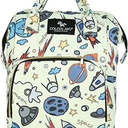 Baby Bucket Diaper Bag/Baby Bag/Mummy Bag/Handbag/Nursery Bag Stylish Travelling Backpack - Standard Range (Space-Sky Green)-image-97