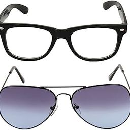 Aviator & Classic Square Sunglasses Combo for Men - Women-picture-55