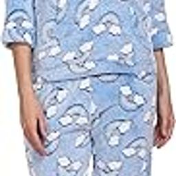 Night Suit Winter Fluffy Knit Rugs-Rainbow-Hoody with 2 Side Pockets-image-109