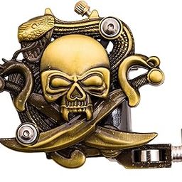 Ava Line Art Skull Tattoo Machine (Copper)-48