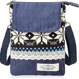 Print Mobile Pouch - Canvas Crossbody Bags for Women, Small Sling Bag for Woman Travel Use, Functional Phone Purse with Strap for Daily Use-image-62