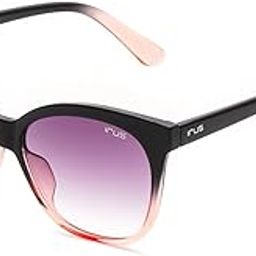 sunglasses| 100% UV protected | Gradient | Full Rim | Oval | Women | Large | Shiny Black To Crystal Pink Polycarbonate Frame | Smoke Gradient Polycarbonate Lens-10