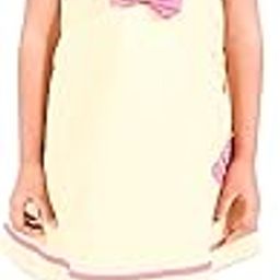 Cotton Soft & Comfortable Solid Frock Dress for Summer Yellow-image-77