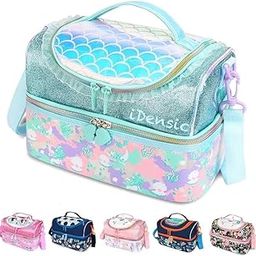 idensic Kids Double Decker Thermal Insulation Lunch Bag for Kids, Lunch Bag for Girls Boys, Lunch Bag with Water Bottle and Lunch Box Holder with Adjustable Strap 7 litres,-picture-27