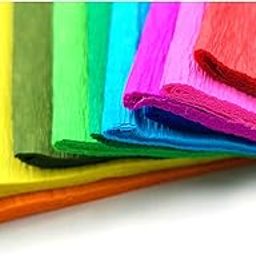 Good Quality Crepe Paper for DIY Flower Making and Crafts |10 Color Crepe Paper 25Cm X 100Cm,10 Sheet,10 Colours-image-31