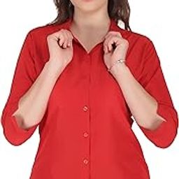 Formal Women and Girls 3/4 and Full Sleeves Shirts-image-63