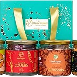 The Flavour Republic Premium Devour String Snack Hamper | Holi, Bhai Dooj & Easter Gift Box with Roasted Almonds & Healthy Snacks | Perfect for Birthdays, Anniversaries, Diwali, Friends, Family & Corporate Gifting | Gourmet Snack Box-image-27