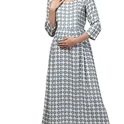 zuvino Maternity Dresses for Women || Baby Feeding Dresses with Zippers || Plus Size Pregnancy Dresses for Women || Maternity Shoot Gowns for Pregnant Women.-picture-26