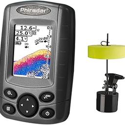 Decdeal Portable Fish Finder Handheld Fishfinder Fish Depth Finder Detector with Sonar Transducer and LCD Display-14