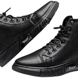 Boot Sneakers for Men | High Top Lace Up Shoes-image-36