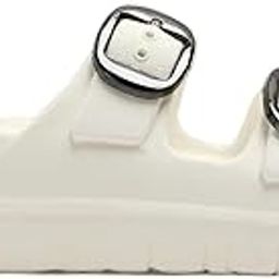 BREEZE Belt Sandals for Women | Flat Buckle Sliders for Women | Stylish Latest Girls Rubber Flats Double Strap Slider Slippers | Comfortable Beach Open Toe Foot Wear-image-52