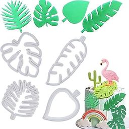 RKPM HOMES 4 Pieces Tropical Leaf Cookie Cutter Shape Set,Hawaiian Palm Leaves Mould Fondant Cutting Stainless Steel Cutters for Pastry Fruit Biscuit Sugarcraft Candy Cake Decorating, Baking Tools-image-15