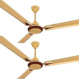 Longway Starlite-1 1200mm/48 inch High Speed Anti-dust Decorative 5 Star Rated Ceiling Fan 400 RPM with 3 Year Warranty (Golden Beige, Pack of 2)-image-26
