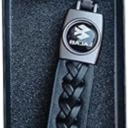 Black Leather Keychain Compatible With Bajaj Pulsar | NS400 | Dominar | Avenger | Platina Bikes (Pack Of 1)-picture-23