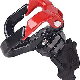 Universal Motorcycle Hook, Motorcycle Helmet Luggage Bag Holder Double Hanger Hook Holder for Moped Scooters Bicycles (Black-red)-image-43