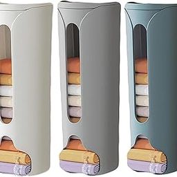 Voxmix Wall Mounted Underwear Storage Box, Sock Underwear Storage Box Wall Mount, Underwear Organizer Punch Free for Clothe | Multicolor | Pack 3-picture-25
