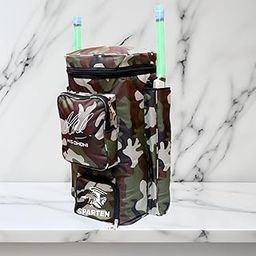 SPARTEN Cricket Kit Bag | Dedicated Bat Pocket | Durable Polyester Construction | Adjustable Shoulder Straps | Water-Resistant Design | Stylish Cricket Bag for Cricketers-image-86