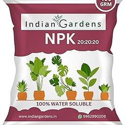 NPK 20:20:20 Fertilizer for all Garden Plants | Water Soluable | Plant Growth Booster | Plant Food | 400 Grams-30