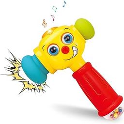 HOLA Baby Toy from 1 Year Music Hammer Game with Rattle, Educational Games Birthday Gift Children's Toy from 1 Year Boy Girl with Light and Sound-32