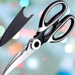 Dreamlaxmi Multi Purpose Kitchen Scissors, food scissors,Premium Stainless Steel Solid Kitchen Shears for Meat, Seafood, Chicken, Vegetables, Herbs, BBQ, Bottle Opener Scissor-08-image-97