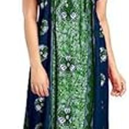 Cotton Printed Women's Nighty - Ankle-Length Maxi Gown, Free Size, Comfortable Night Dress-image-99