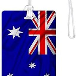 100yellow® Australian Flag Luggage Tags, Bag Tag Travel Id Labels Tag for Baggage Suitcases Bags with Silicon- Ideal for International Travel-17