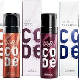 Wild Stone Code Copper, Iridium & Titanium No Gas Body Perfume Combo for Men, Pack of 3 (120 ml each)-20