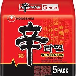 Nongshim Shin Ramyun Korean Style Spicy Noodle Soup Instant Noodles, 21.16 oz ℮ 600 g-image-63