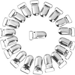 LOOM TREE 20x Metal Suspender Paci Webbing Ribbon Mitten Clips w/Plastic Insert 1.5cm | Sewing | Other Sewing-30