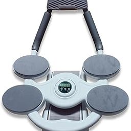 KRESHU Intelligent Core Abdominal Wheel with Elbow Support Timer | Automatic Rebound Ab Roller Exercise Equipment - White (1-Piece)-23