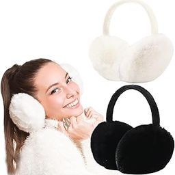 kowvowz Winter Ear muffs, Women Warm Fluffy Earmuffs, Adjustable Foldable Outdoor Ear Warmers For Women Girls Men-picture-14