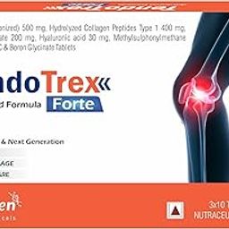 TENDOTREX FORTE Advanced & Complete Tendon, Joint Cartilage & Ligament Care (Pack of 1 count, 30 capsules)-32