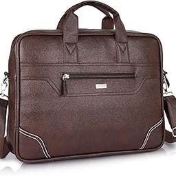 Veneer Synthetic Leather 15.6 Inch Laptop Bag Water-resistant office Computer Bag Shoulder Bag Work Briefcase for College Messenger Bag for Unisex-picture-18