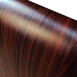 Elton Mahogany Oak Wood Adhesive Decorative Vinyl Shelf Liner 16 X 60 Inches-28