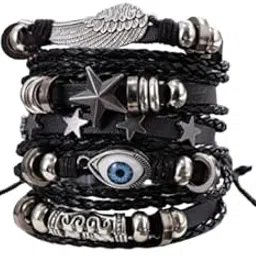 vientiq Pu Leather Bracelet For Men-picture-1