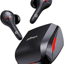 pTron Newly Launched PlayBuds 1 Pro Wireless in-Ear TWS Earbuds, Quad Mic Hybrid ENC Calls, 35ms Low Latency Game/Music Modes, 50Hrs Playtime, Punchy Bass, BT5.3, Type-C Fast Charging & IPX5 (Black)-image-30