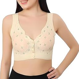 Women's Non-Wired Front Open Maternity Nursing Feeding Bra for Women Post Pregnancy Easy to Breastfeed Maternity Bra-image-63