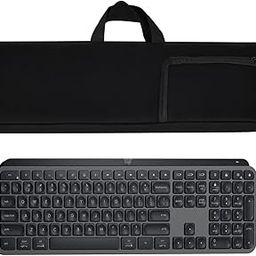 KronosRising Keyboard Bag Keyboard Travel Protective Sleeve Shockproof Waterproof Neoprene Case Compatible With Logitech MX KEYSKeyboard Mouse/Logitech MX Master Keys S Keyboard Mouse-image-15