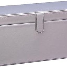 UJEAVETTE® Pu Leather Hair Dryer Storage Box Hd01 Fits Accessories Organizer Silver-image-9