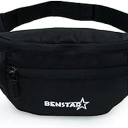 Waist Bag Elegant Style Travel Pouch Passport Holder Men or Women Handy Hiking Zip Pouch Document Money Phone Belt (Black)-image-83